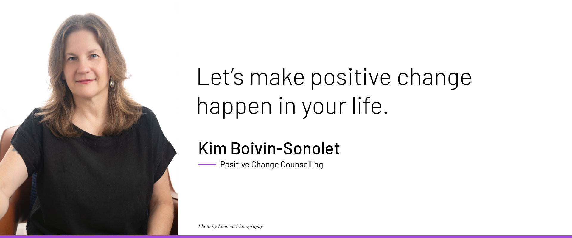 Kim Boivin-Sonolet offers counselling services to individuals and couples in the Vancouver area.